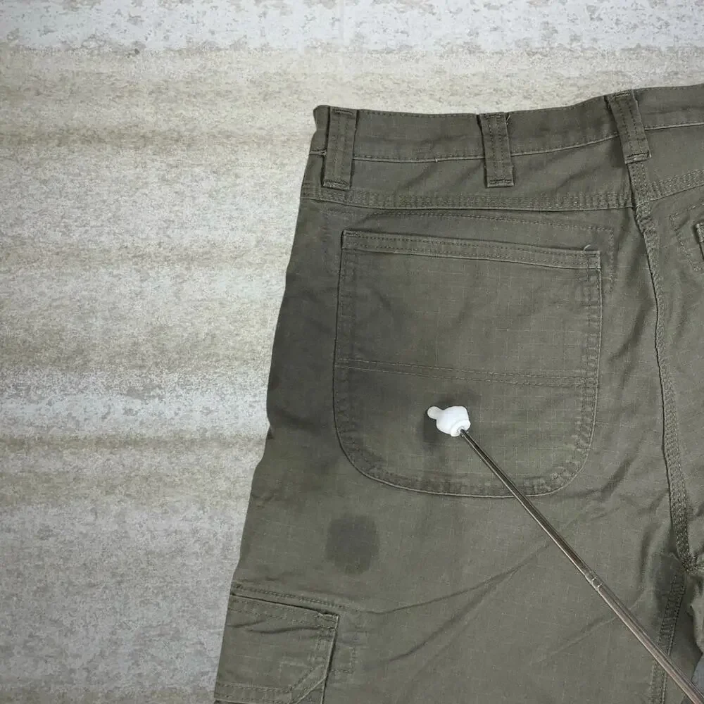 Vintage Y2K Dickies Cargo Pants 36x32 Baggy Wide Olive Green Cotton Dungarees